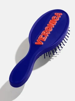 Mini Fine Line Custom Hair Brush - Navy/Red