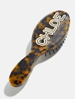 Mini Fine Line Custom Hair Brush - Tortoise/White