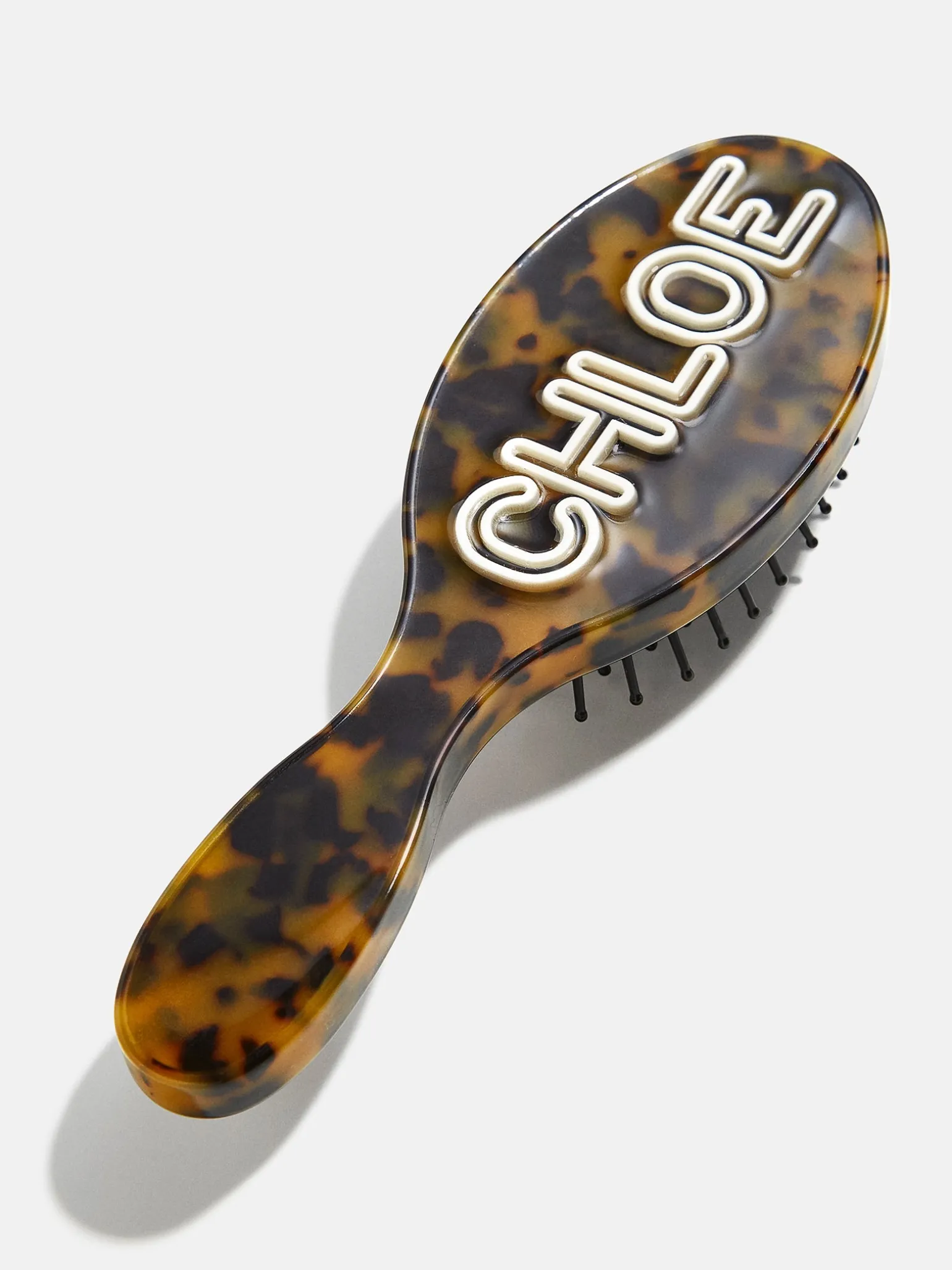 Mini Fine Line Custom Hair Brush - Tortoise/White