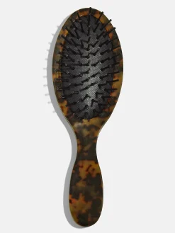 Mini Fine Line Custom Hair Brush - Tortoise/White