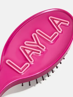 Mini Fine Line Custom Hair Brush - Magenta/Light Pink