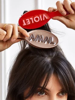 Mini Fine Line Custom Hair Brush - Light Brown/Dark Brown