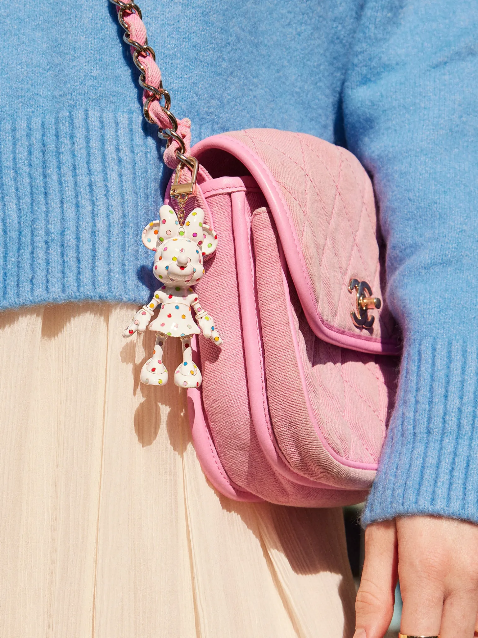 Minnie Mouse Disney Bag Charm Set - Pink