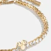 Minnie Mouse Disney Tennis Bracelet - Gold/Pavé