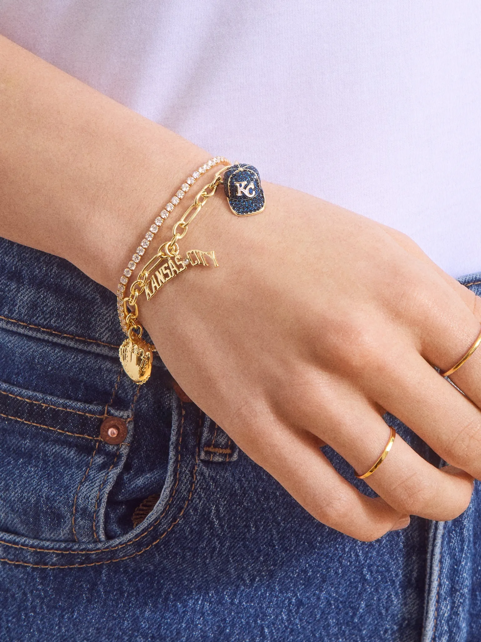 MLB Charm Bracelet - Kansas City Royals