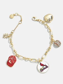 MLB Charm Bracelet - St. Louis Cardinals