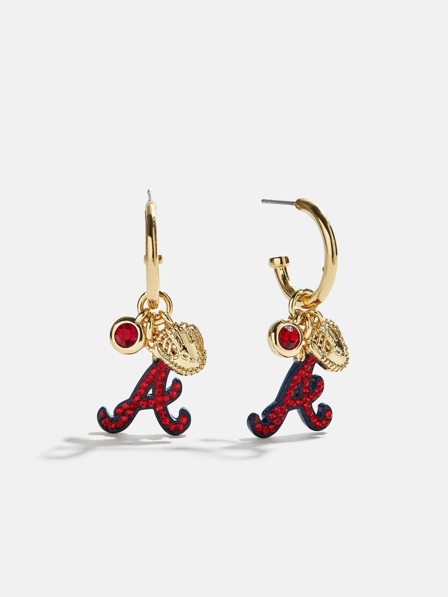 MLB Charm Earrings - Atlanta Braves