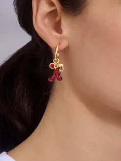 MLB Charm Earrings - Atlanta Braves