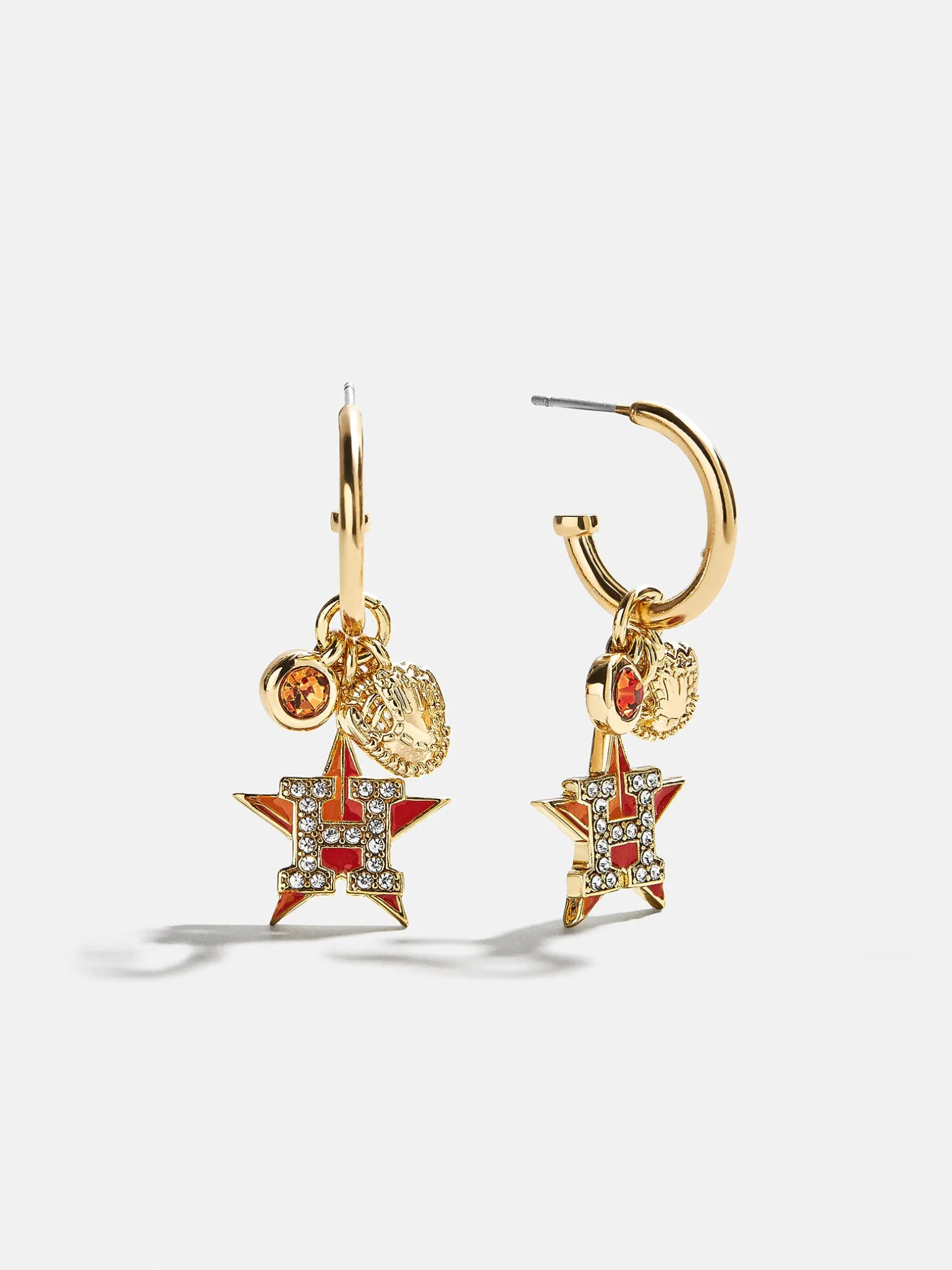 MLB Charm Earrings - Houston Astros