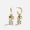 MLB Charm Earrings - Los Angeles Dodgers