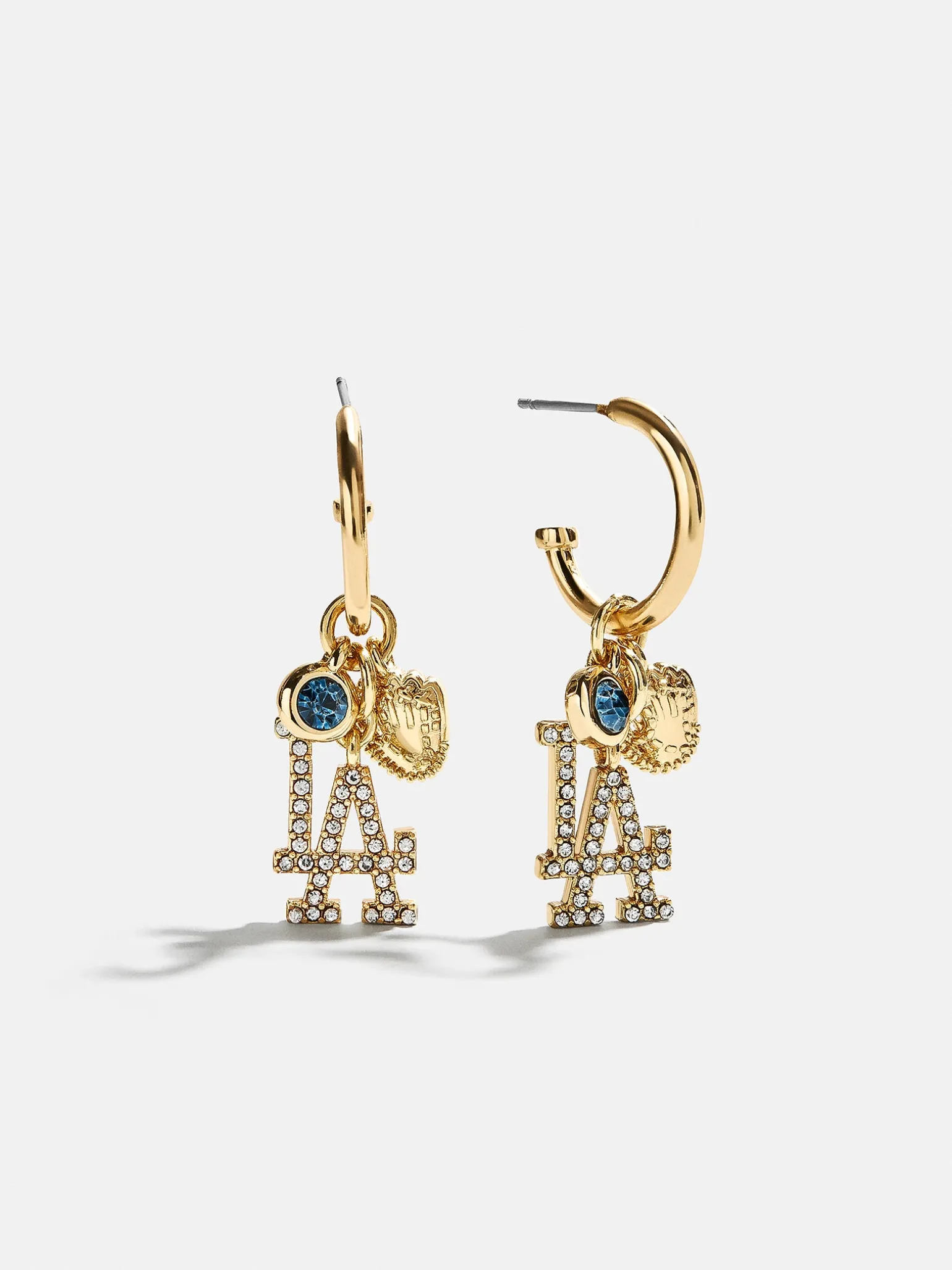 MLB Charm Earrings - Los Angeles Dodgers