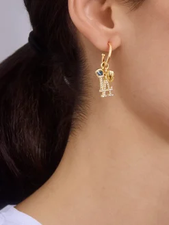 MLB Charm Earrings - Los Angeles Dodgers
