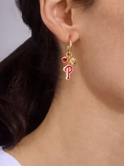 MLB Charm Earrings - Philadelphia Phillies