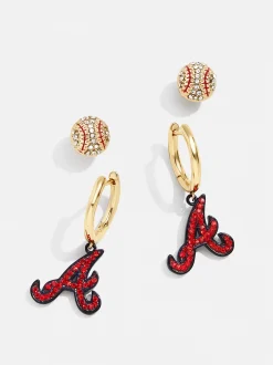 MLB Earring Set - Atlanta Braves