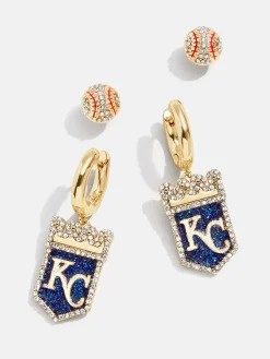 MLB Earring Set - Kansas City Royals