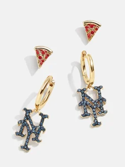 MLB Earring Set - New York Mets