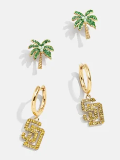 MLB Earring Set - San Diego Padres