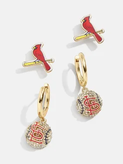 MLB Earring Set - St. Louis Cardinals