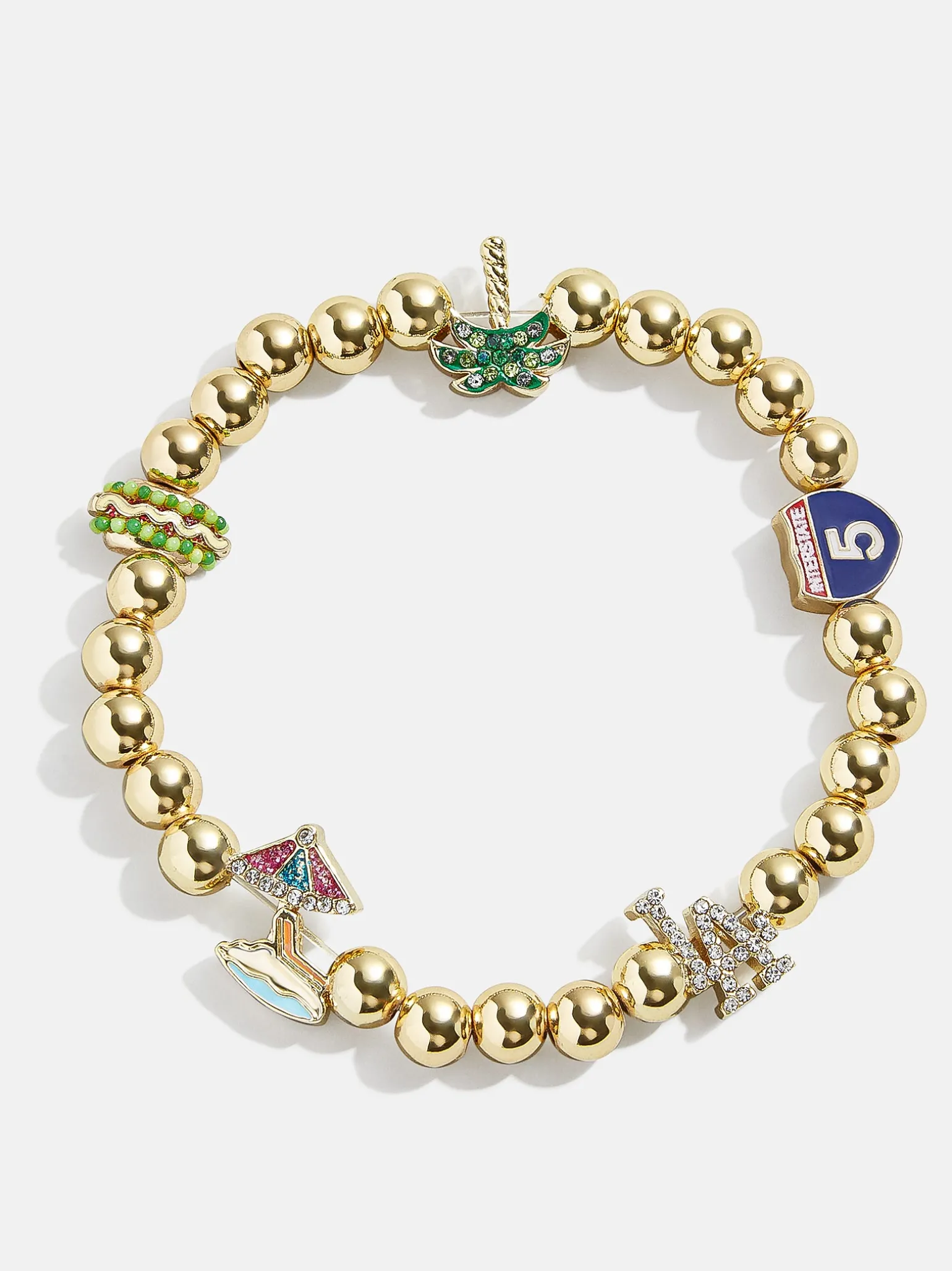 MLB Pisa Charm Bracelet - Los Angeles Dodgers