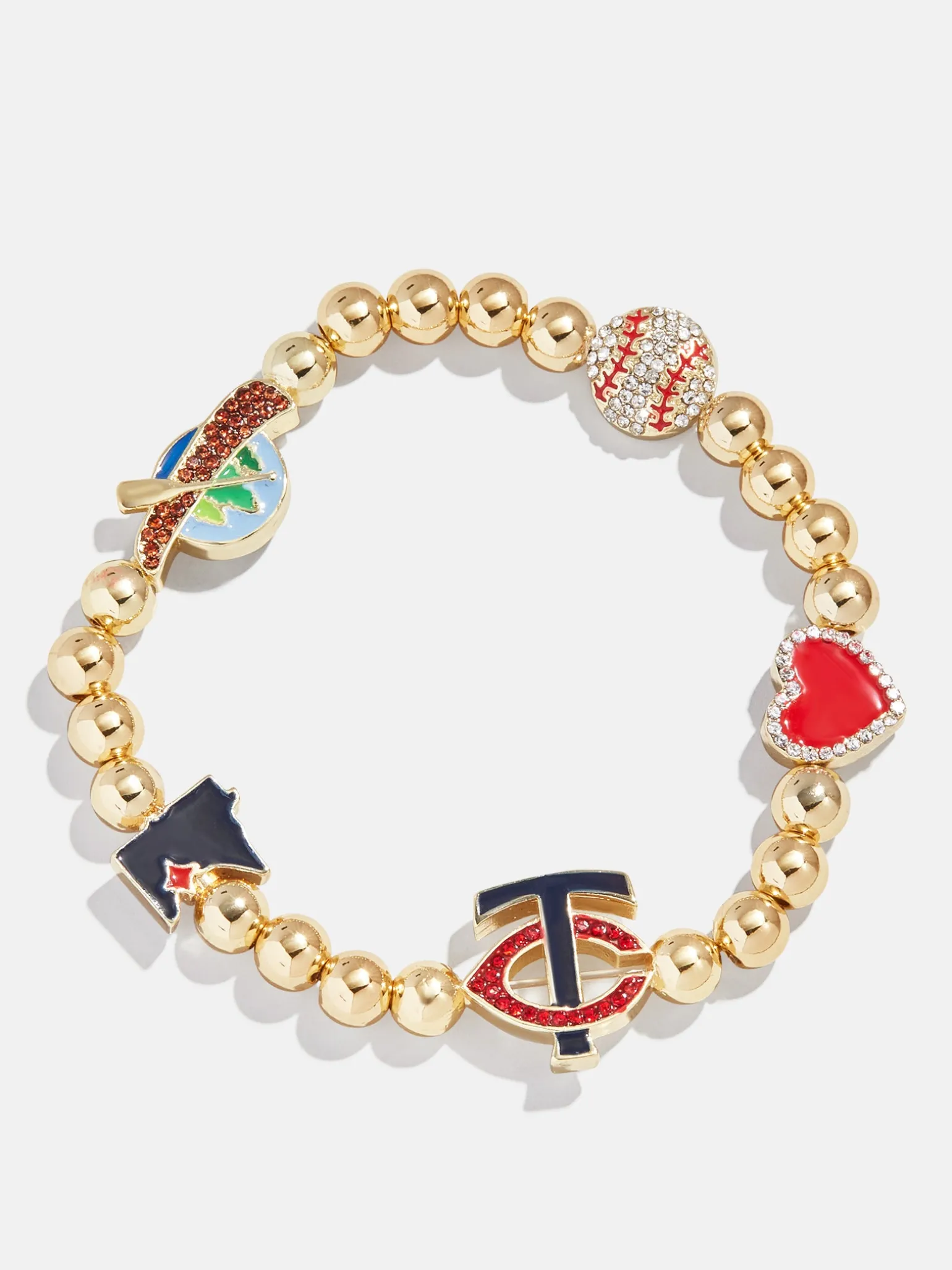 MLB Pisa Charm Bracelet - Minnesota Twins