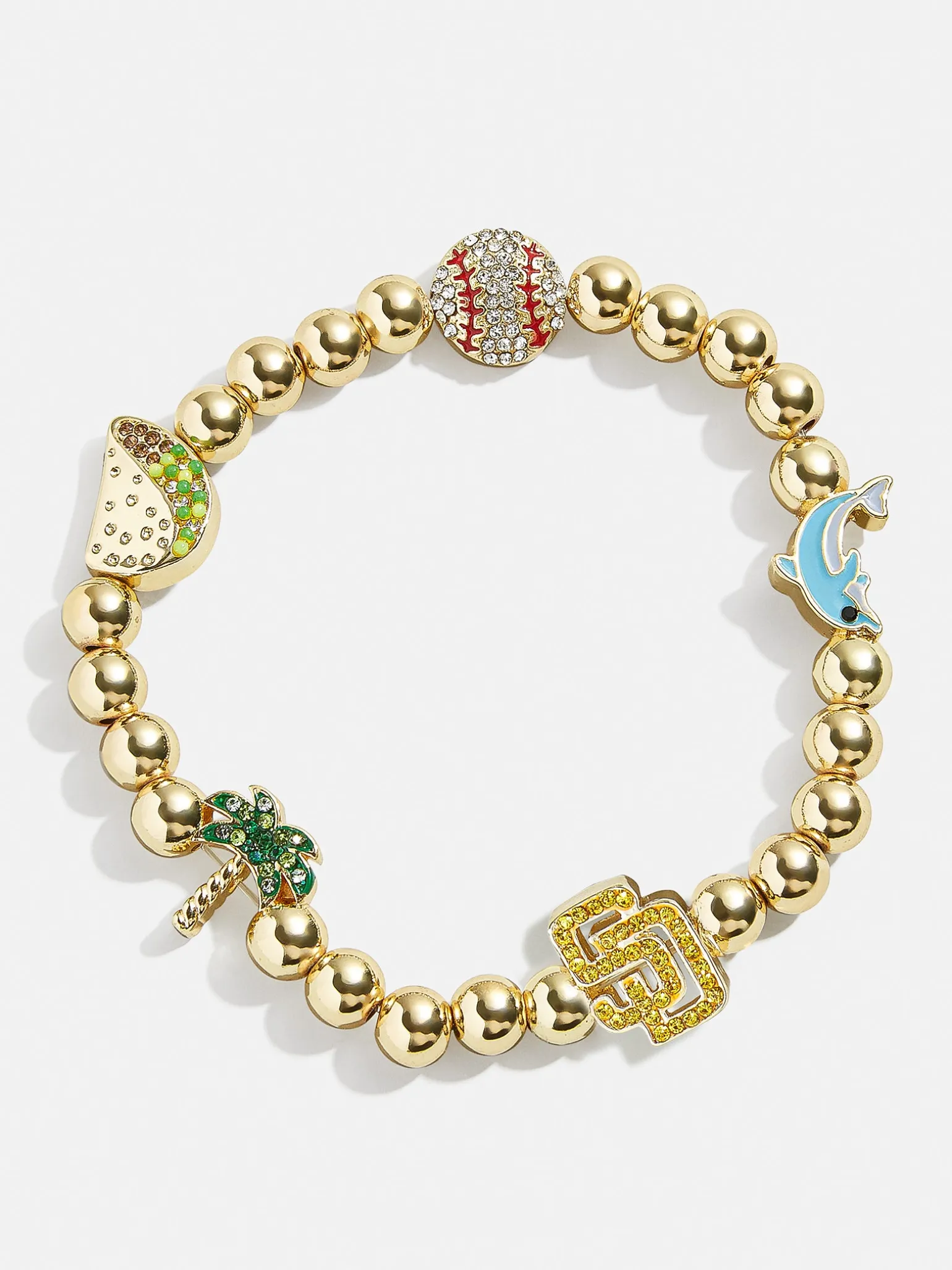 MLB Pisa Charm Bracelet - San Diego Padres