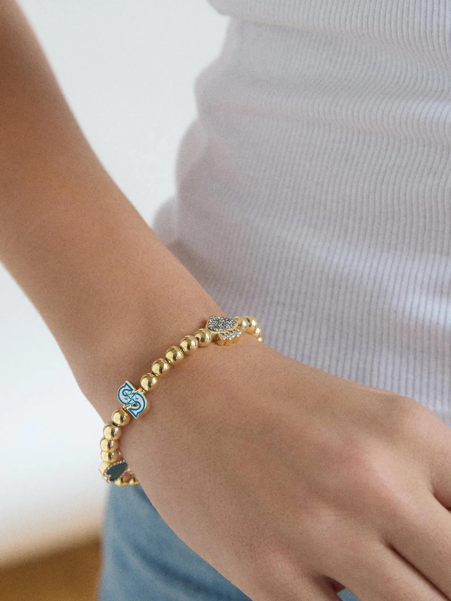 MLB Pisa Charm Bracelet - Seattle Mariners