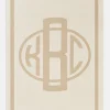Monogram Custom Blanket - Natural / Beige