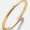 Nadia Classic Hinge Bangle - Classic Thin Gold Single Bezel