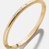 Nadia Classic Hinge Bangle - Classic Thin Gold Triple Bezel