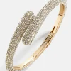 Naomi Wrap Hinge Bangle - Gold/Pavé