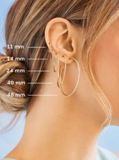 Niata 18K Gold Vermeil Earrings - 11MM
