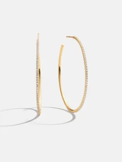 Niata 18K Gold Vermeil Earrings - 40MM