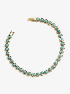 Nina Semi-Precious Bracelet - Gold/Turquoise