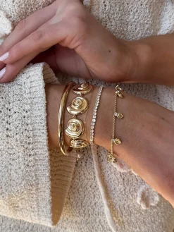 Nixie Seashell Bracelet - Gold