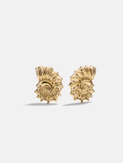 Nixie Seashell Earrings - Gold