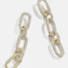 Nova Statement Earrings - Gold/Pavé