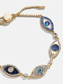 Ojo Bracelet - Gold/Blue