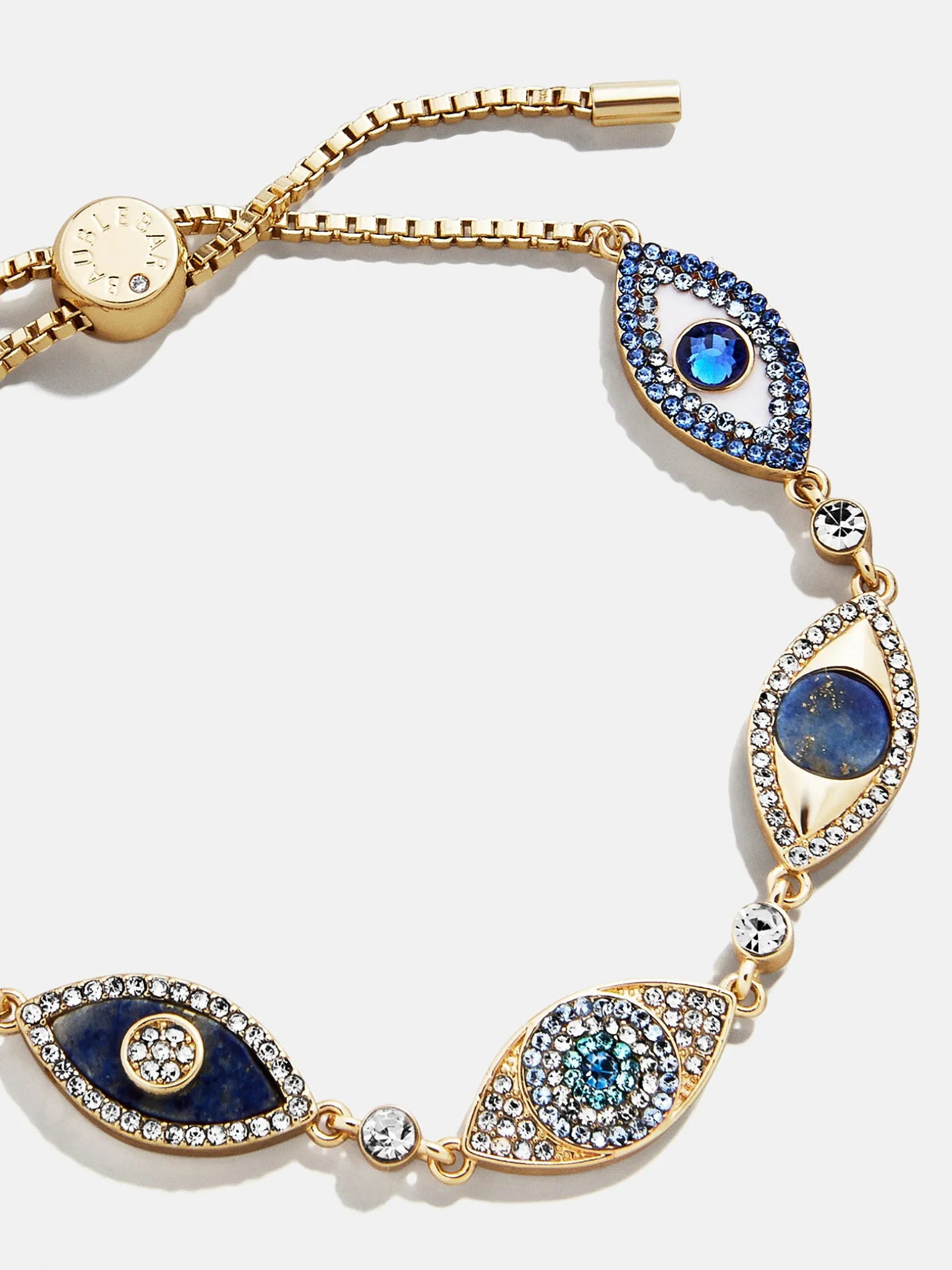 Ojo Bracelet - Gold/Blue