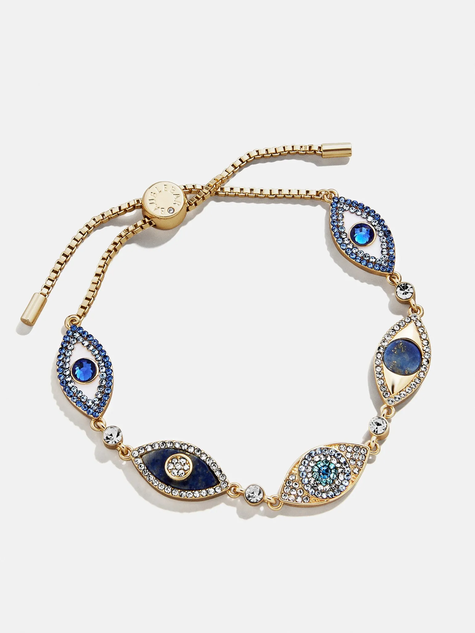 Ojo Bracelet - Gold/Blue