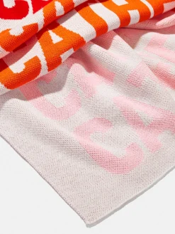 Ombre Name Custom Blanket - White/Red