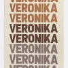 Ombre Name Custom Blanket - Beige/Brown