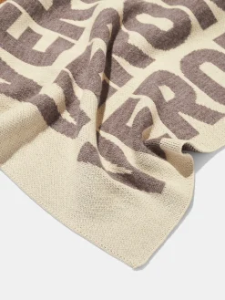 Ombre Name Custom Blanket - Beige/Brown