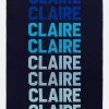 Ombre Name Custom Blanket - Navy/Blue