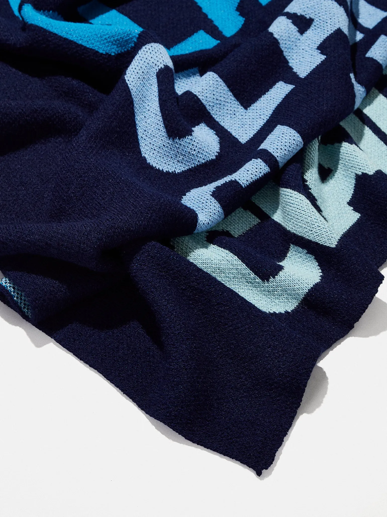 Ombre Name Custom Blanket - Navy/Blue