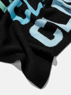 Ombre Name Custom Blanket - Black/Multi