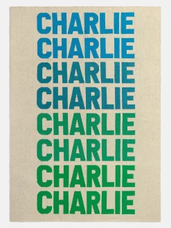 Ombre Name Custom Blanket - Green/Blue