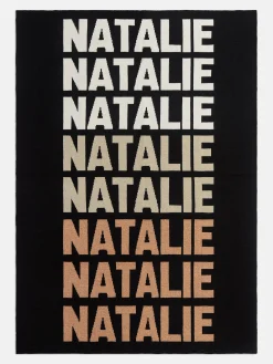 Ombre Name Custom Blanket - Black