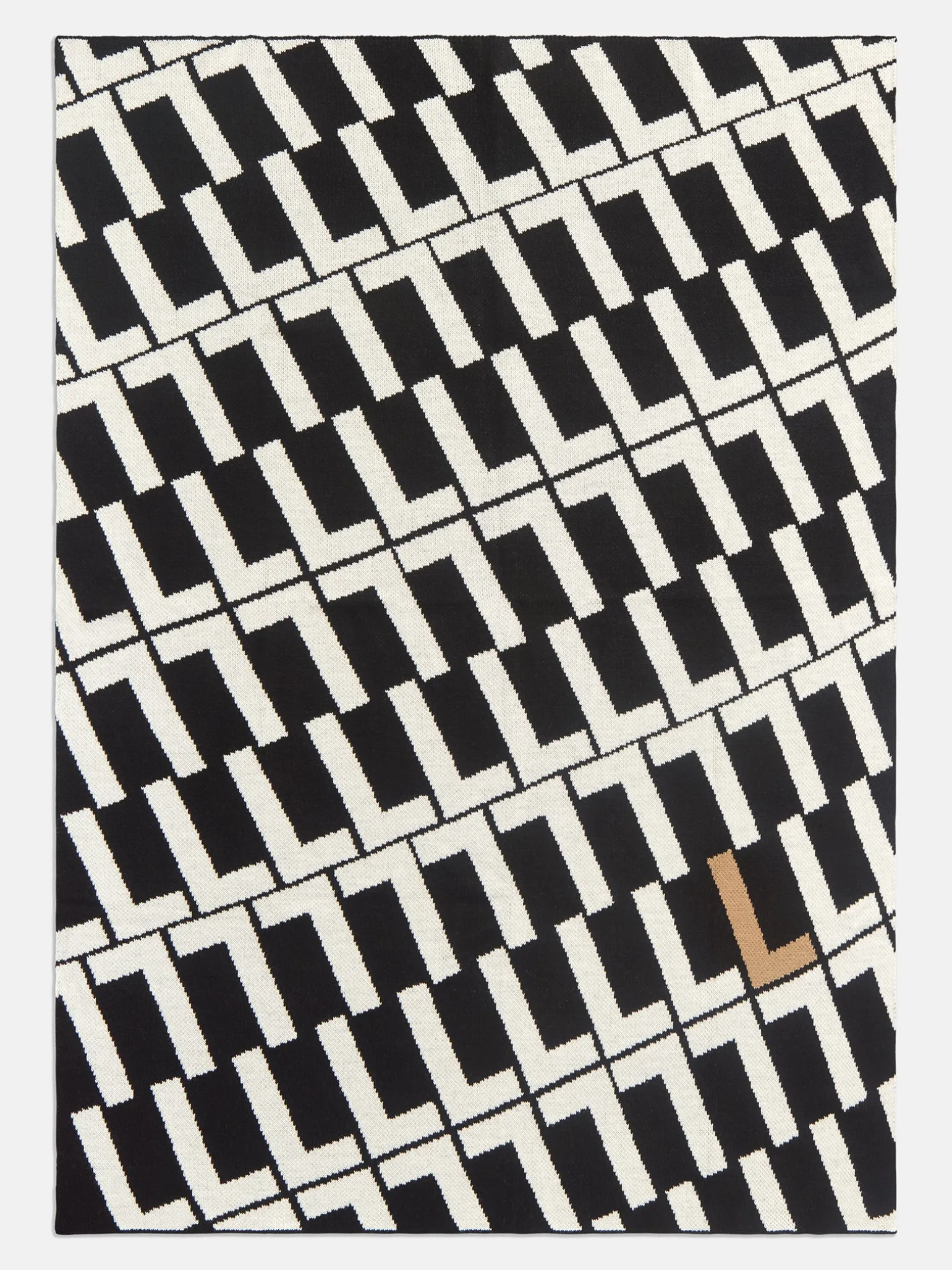 On A Loop Custom Blanket - Black/White