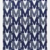 On Repeat Custom Blanket - Blue/White