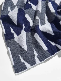 On Repeat Custom Blanket - Blue/White